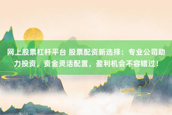 网上股票杠杆平台 股票配资新选择：专业公司助力投资，资金灵活配置，盈利机会不容错过！