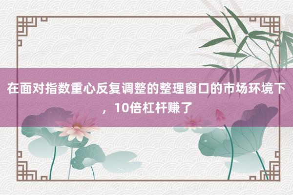 在面对指数重心反复调整的整理窗口的市场环境下，10倍杠杆赚了
