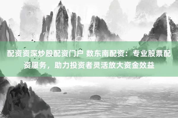 配资资深炒股配资门户 数东南配资：专业股票配资服务，助力投资者灵活放大资金效益